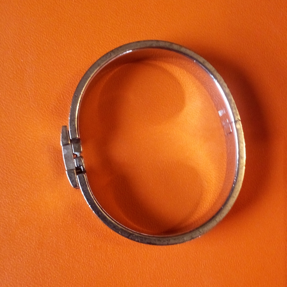 Hermes Click H Red & Silver Gm With Pouch & Box - image 8